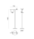 TR80177F Artemide Yanzi Style Linear Floor Lamp