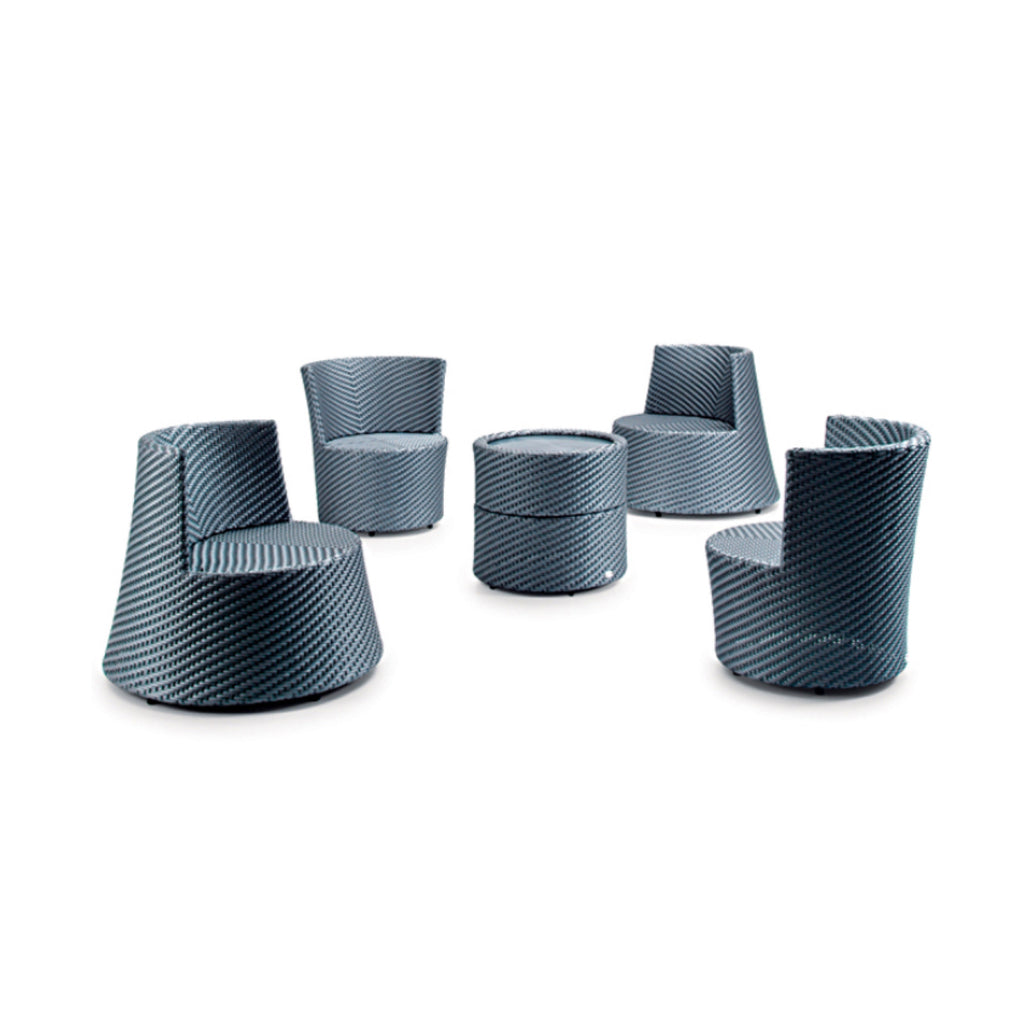TR10007 4 seater CURVE stackable Outdoor Set