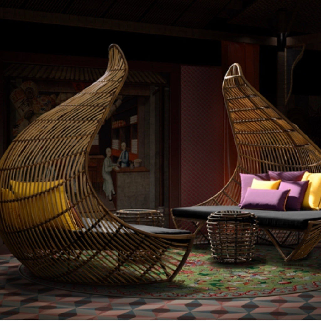 TR10008 Cleopatra Rattan Daybed