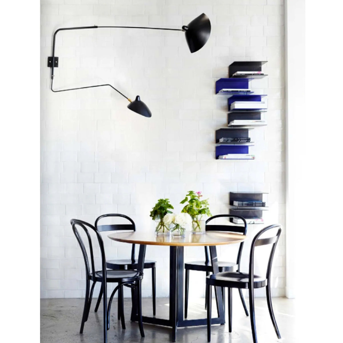TR80049W S-Mouille Style Wall Lamp
