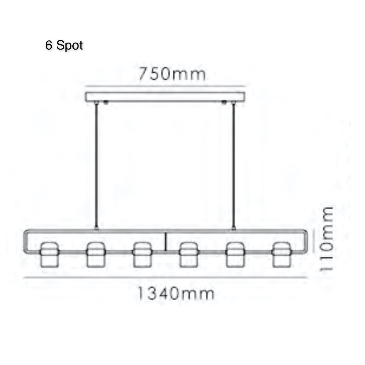 TR80064 LING Linear Suspension Style Lamp