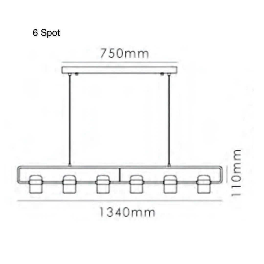 TR80064P LING Linear Suspension Style Lamp