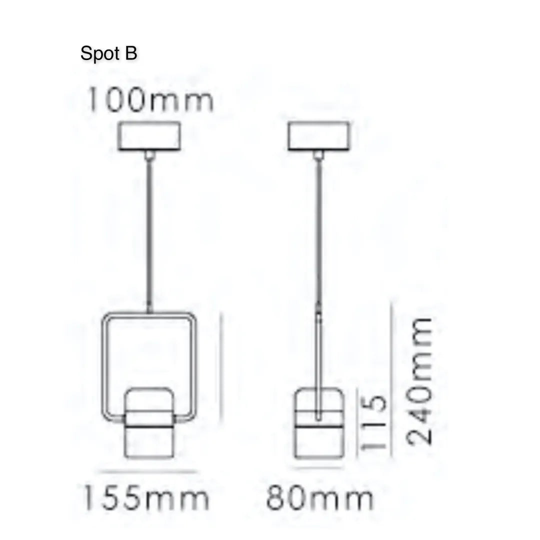 TR80064P LING Linear Suspension Style Lamp