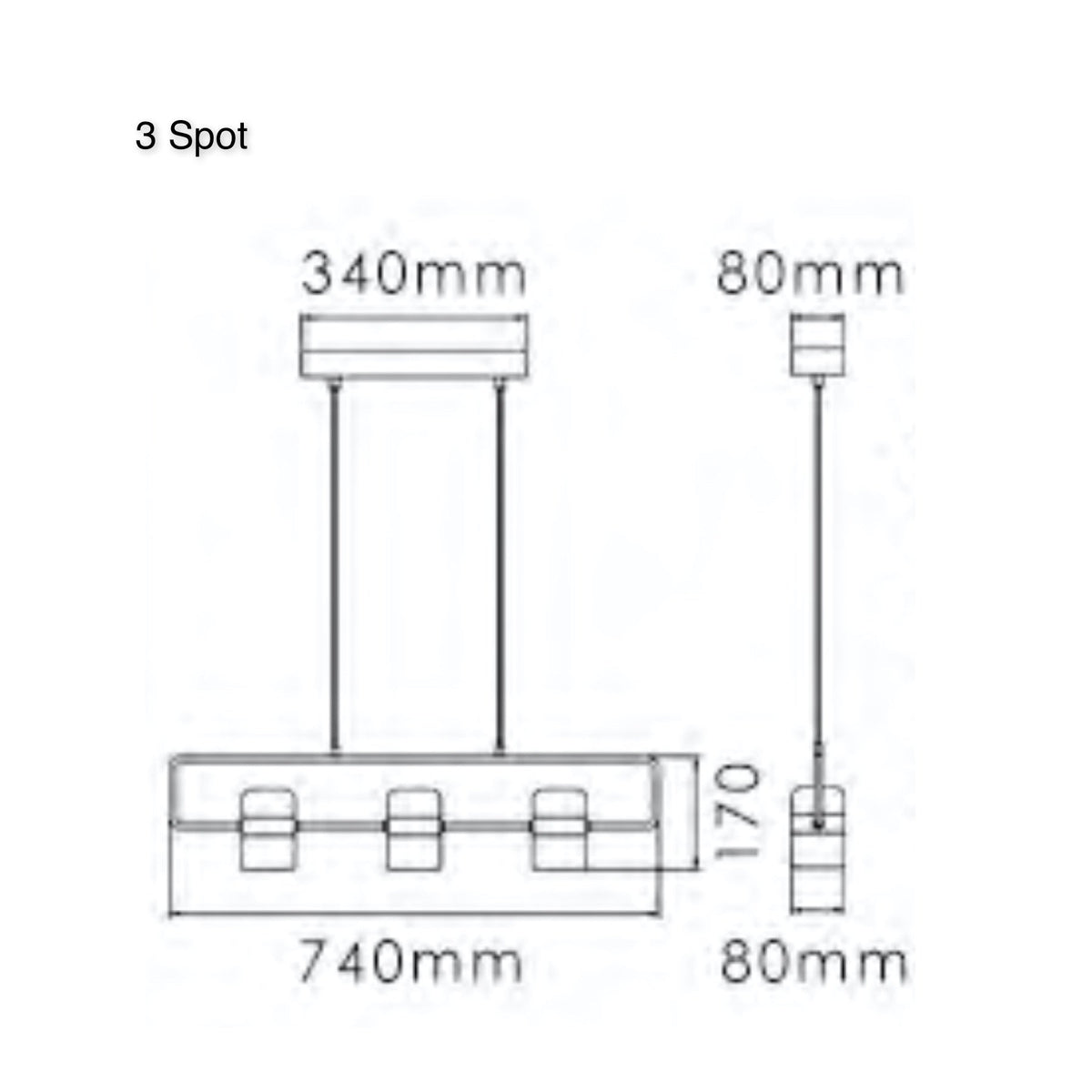 TR80064 LING Linear Suspension Style Lamp