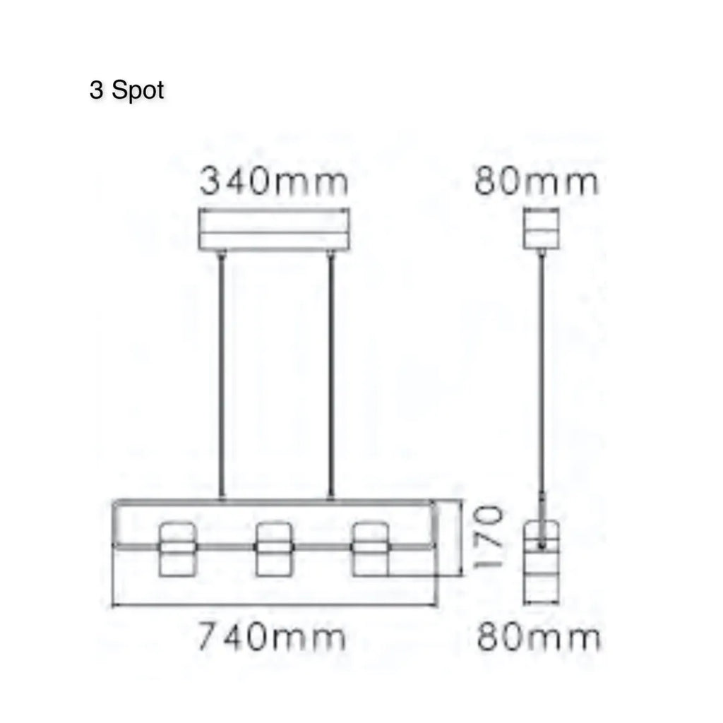 TR80064P LING Linear Suspension Style Lamp