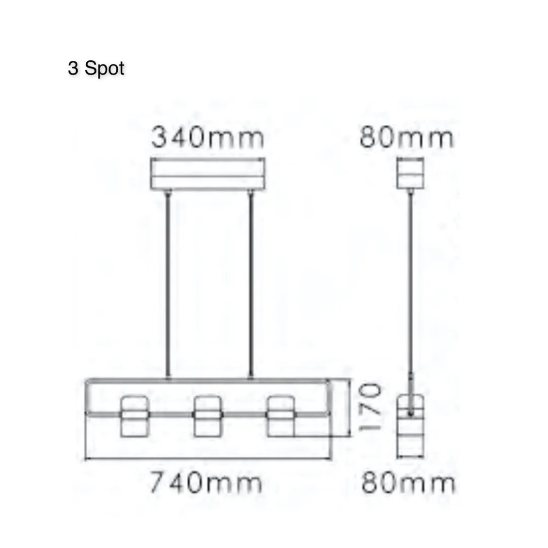 TR80064P LING Linear Suspension Style Lamp
