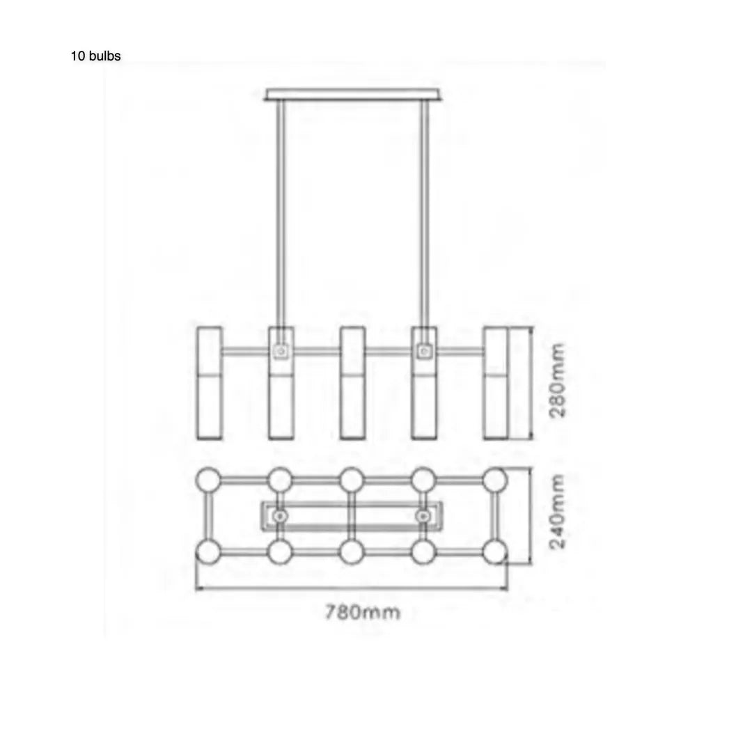 TR80084P II-Fanale Etoile Style Pendant Lamps