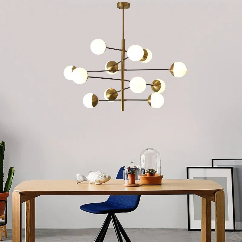 TR80230P Heermaen Grand Ball Stick Style Chandelier