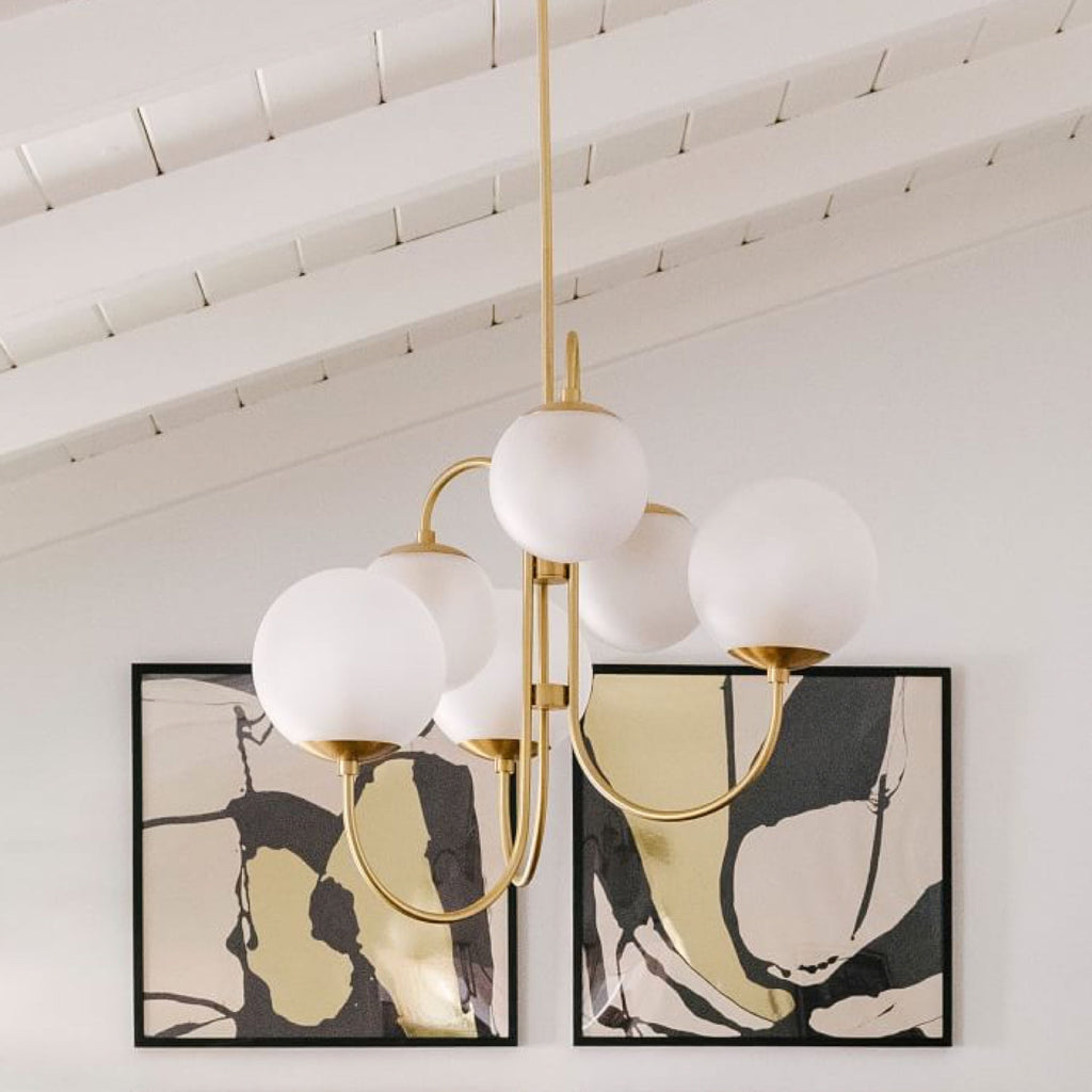 TR80263 Pelle Gooseneck style Chandelier