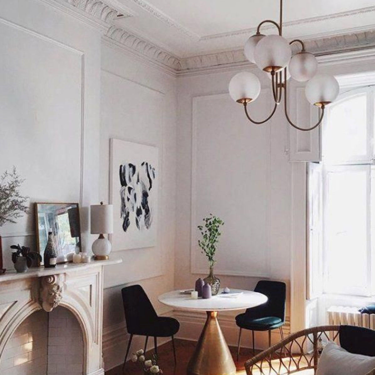 TR80263 Pelle Gooseneck style Chandelier