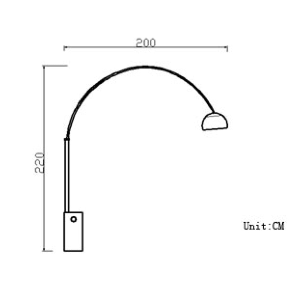 TR82006 Arco style floor lamp